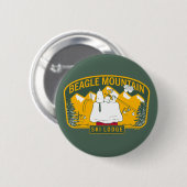 Badge Rond 5 Cm cacahuètes | Beagle Mountain Ski Lodge (Devant & derrière)