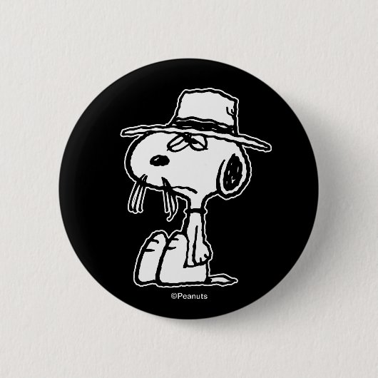 Badge Rond 5 Cm cacahuètes | C'est le Frère Spike de Snoopy (Devant)