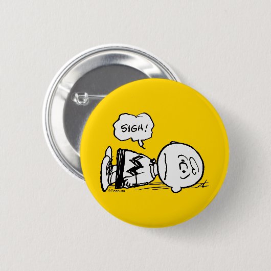 Badge Rond 5 Cm cacahuètes | Charlie Brown est en panne (Devant & derrière)