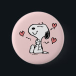 Badge Rond 5 Cm cacahuètes | Coeurs de snoopy<br><div class="desc">Découvrez ce design amusant de cacahuètes avec Snoopy.</div>