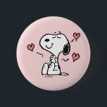 Badge Rond 5 Cm cacahuètes | Coeurs de snoopy<br><div class="desc">Découvrez ce design amusant de cacahuètes avec Snoopy.</div>
