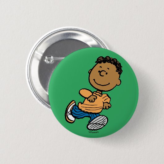 Badge Rond 5 Cm cacahuètes | Franklin Running (Devant & derrière)