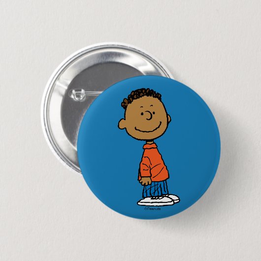 Badge Rond 5 Cm cacahuètes | Franklin Smile (Devant & derrière)