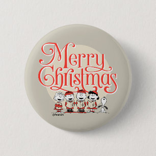 Badge Rond 5 Cm cacahuètes   Joyeuse Chorale de Noël