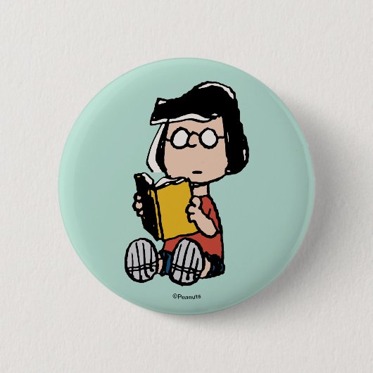 Badge Rond 5 Cm cacahuètes | Lecture Marcie (Devant)