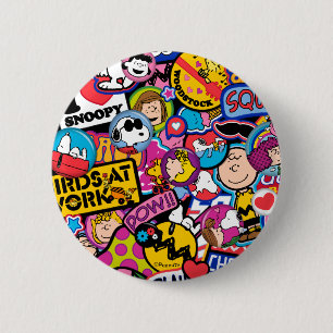 Badge Rond 5 Cm cacahuètes   Motif de patchs Mixtape