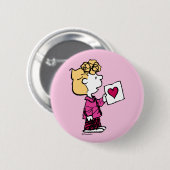 Badge Rond 5 Cm cacahuètes | Saint Valentin | Carte Sally Valentin (Devant & derrière)