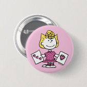 Badge Rond 5 Cm cacahuètes | Saint Valentin | Sally Valentines (Devant & derrière)