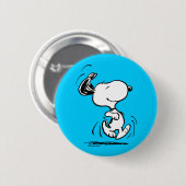 Badge Rond 5 Cm cacahuètes | Snoopy Happy Dance (Devant & derrière)