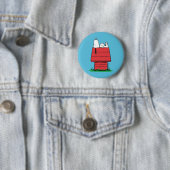 Badge Rond 5 Cm cacahuètes | Snoopy Napping (En situation)