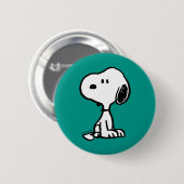 Badge Rond 5 Cm cacahuètes | Tournages de snoopy (Devant & derrière)