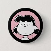 Badge Rond 5 Cm cacahuètes | Visages de Lucy (Devant)