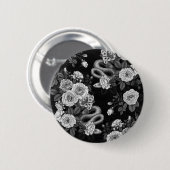 Badge Rond 5 Cm Caché en rose 3 (Devant & derrière)