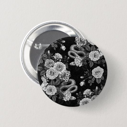 Badge Rond 5 Cm Caché en rose 3 (Devant & derrière)