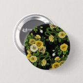 Badge Rond 5 Cm Caché en rose, jaune et vert (Devant & derrière)