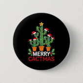 Badge Rond 5 Cm Cactus Christmas Tree Funny Merry Cactmas Cactus M (Devant)