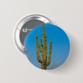 Badge Rond 5 Cm Cactus de Saguaro (Devant & derrière)