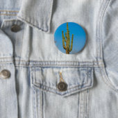 Badge Rond 5 Cm Cactus de Saguaro (En situation)