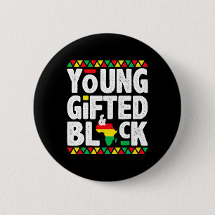 Badge Rond 5 Cm Cadeau Black4 Black Magic Girl Boy Black History