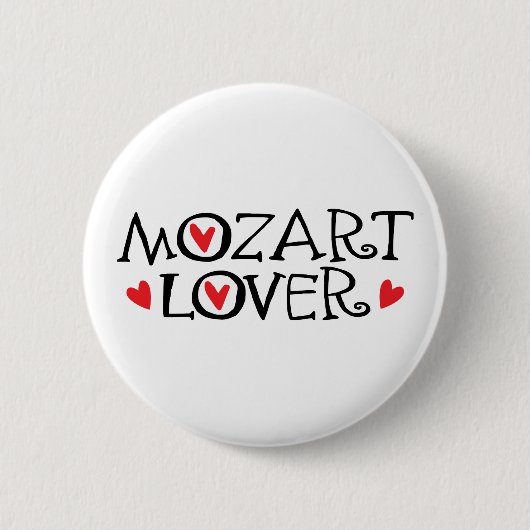 Badge Rond 5 Cm Cadeau classique d'amant de Mozart (Devant)