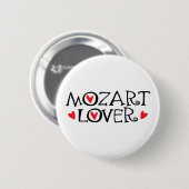 Badge Rond 5 Cm Cadeau classique d'amant de Mozart (Devant & derrière)