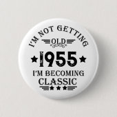 Badge Rond 5 Cm Cadeau d'anniversaire vintage personnalisé (Devant)