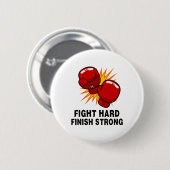 Badge Rond 5 Cm Cadeau de boxe (Devant & derrière)