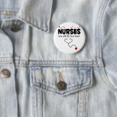 Badge Rond 5 Cm Cadeau de coeur infirmière (En situation)