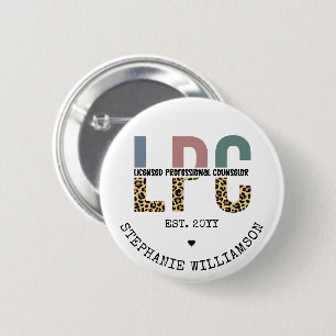 Badge Rond 5 Cm Cadeau de conseiller professionnel autorisé LPC pe