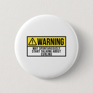 Badge Rond 5 Cm Cadeau de curling - Curler Dit Drôle