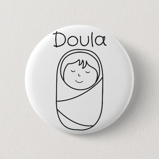 Badge Rond 5 Cm Cadeau de Doula et de Doula de bébé (Devant)