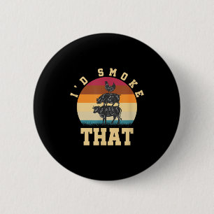 Badge Rond 5 Cm Cadeau de fête barbecue drôle pour hommes barbecue