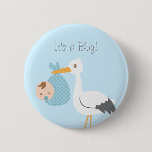 Badge Rond 5 Cm Cadeau de fête de douche de bébé garçon mignon Liv