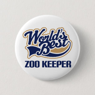 Badge Rond 5 Cm Cadeau de gardien de zoo