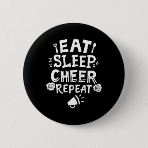 Badge Rond 5 Cm Cadeau de meneuse de claque de pom-pom girl