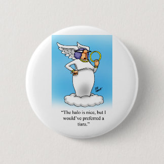 Badge Rond 5 Cm Cadeau de mode Heavenant Humour Angel!