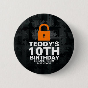 Badge Rond 5 Cm Cadeau de mystère de fête d'anniversaire de piè