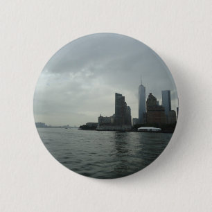 Badge Rond 5 Cm Cadeau de New York Manhattan le fleuve Hudson