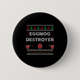 Badge Rond 5 Cm Cadeau de Noël drôle de style Noël dégueu pour ama