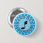 Badge Rond 5 Cm Cadeau de papa de bande (Devant & derrière)