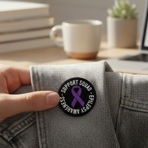 Badge Rond 5 Cm Cadeau de sensibilisation à l'équipe de soutien de