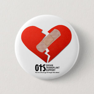 Badge Rond 5 Cm Cadeau de sensibilisation au cœur, chirurgie, réta