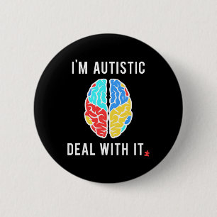 Badge Rond 5 Cm Cadeau De Sensibilisation sur l'autisme Amusante P