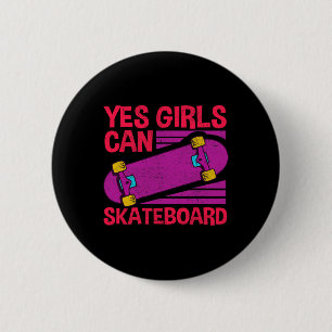 Badge Rond 5 Cm Cadeau de skateboard drôle pour filles pour enfant