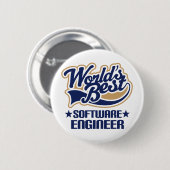 Badge Rond 5 Cm Cadeau de Software Engineer (Devant & derrière)