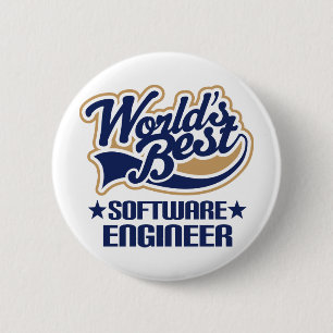 Badge Rond 5 Cm Cadeau de Software Engineer