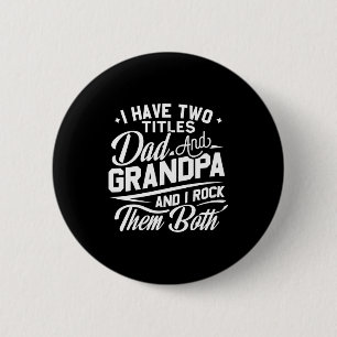 Badge Rond 5 Cm Cadeau de style rétro cool pour nouveaux grands-pè