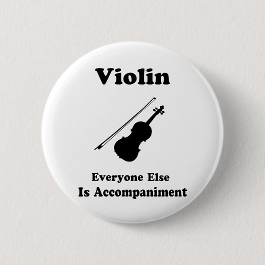 Badge Rond 5 Cm Cadeau de violon (Devant)