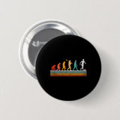 Badge Rond 5 Cm Cadeau d'évolution de football rétro pour joueuses (Devant & derrière)