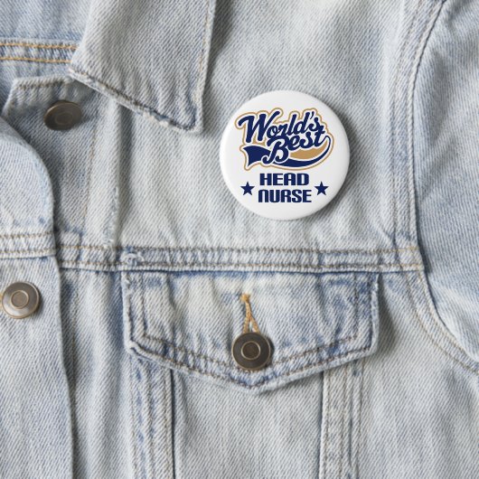 Badge Rond 5 Cm Cadeau d'infirmier chef (En situation)